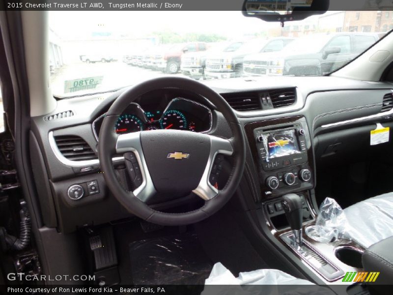 Tungsten Metallic / Ebony 2015 Chevrolet Traverse LT AWD