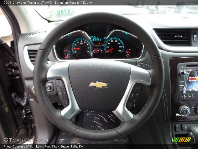 Tungsten Metallic / Ebony 2015 Chevrolet Traverse LT AWD