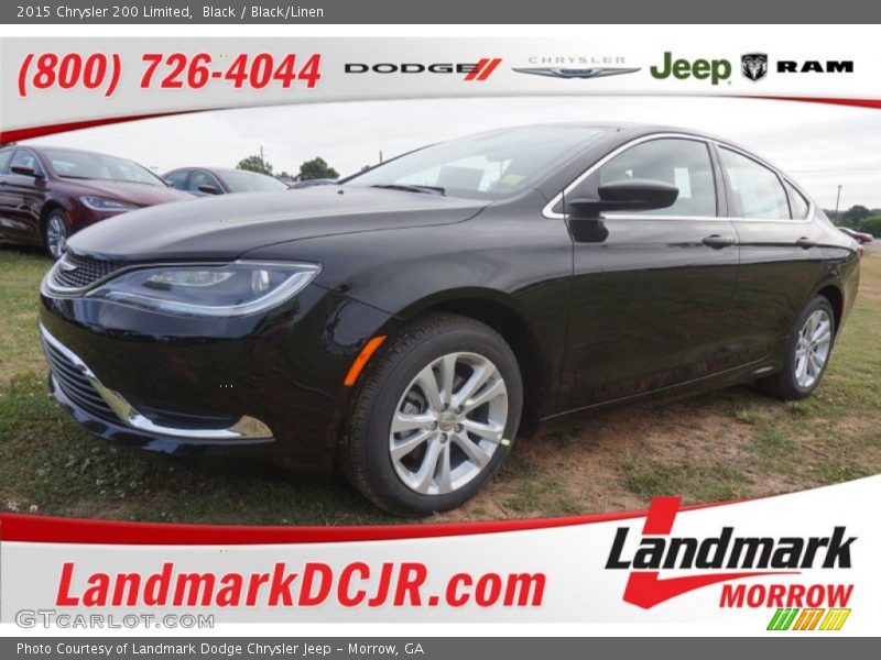 Black / Black/Linen 2015 Chrysler 200 Limited