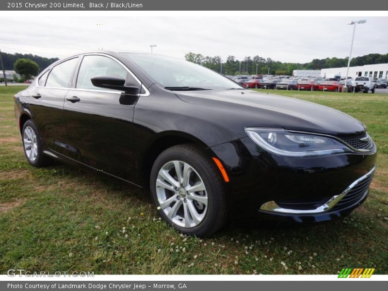 Black / Black/Linen 2015 Chrysler 200 Limited