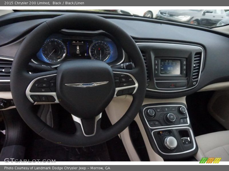 Black / Black/Linen 2015 Chrysler 200 Limited