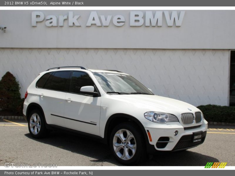 Alpine White / Black 2012 BMW X5 xDrive50i