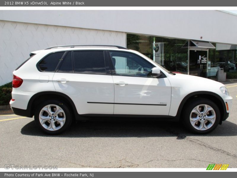 Alpine White / Black 2012 BMW X5 xDrive50i