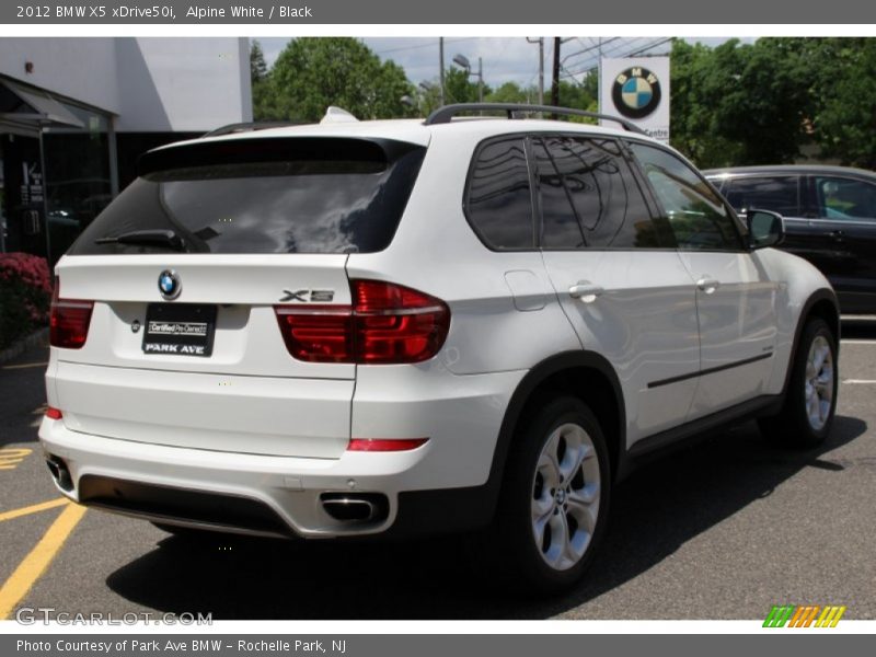 Alpine White / Black 2012 BMW X5 xDrive50i