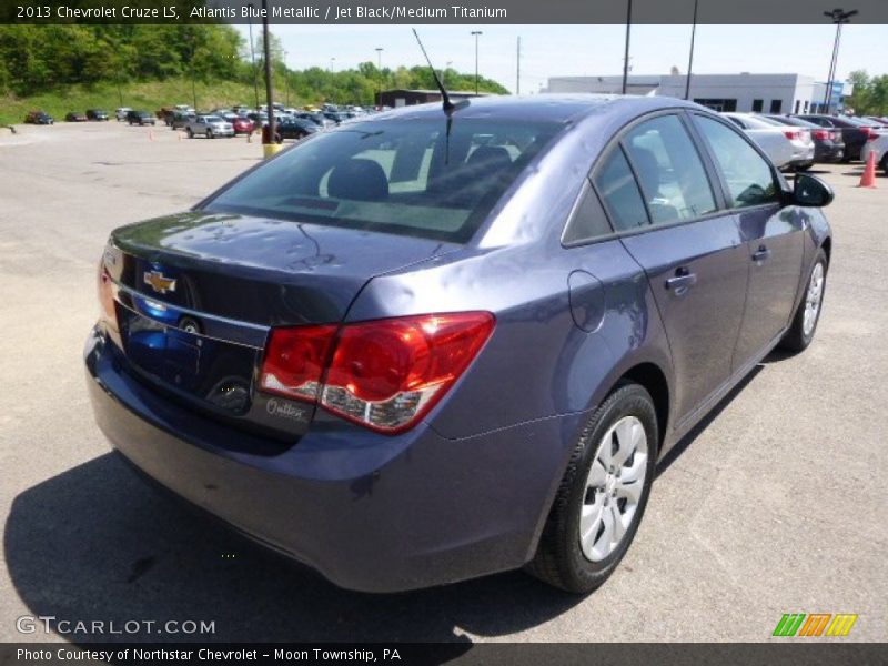 Atlantis Blue Metallic / Jet Black/Medium Titanium 2013 Chevrolet Cruze LS