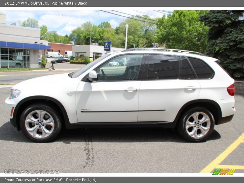 Alpine White / Black 2012 BMW X5 xDrive50i
