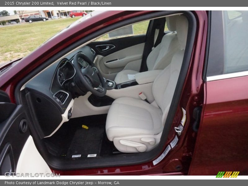 Velvet Red Pearl / Black/Linen 2015 Chrysler 200 Limited