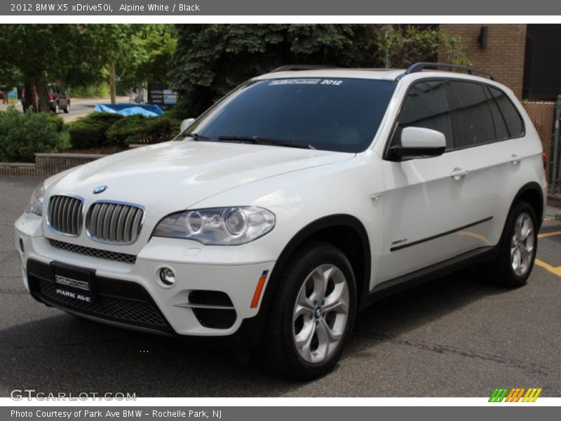 Alpine White / Black 2012 BMW X5 xDrive50i