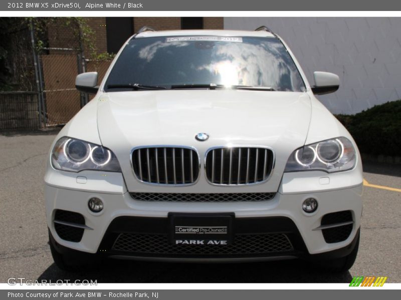 Alpine White / Black 2012 BMW X5 xDrive50i