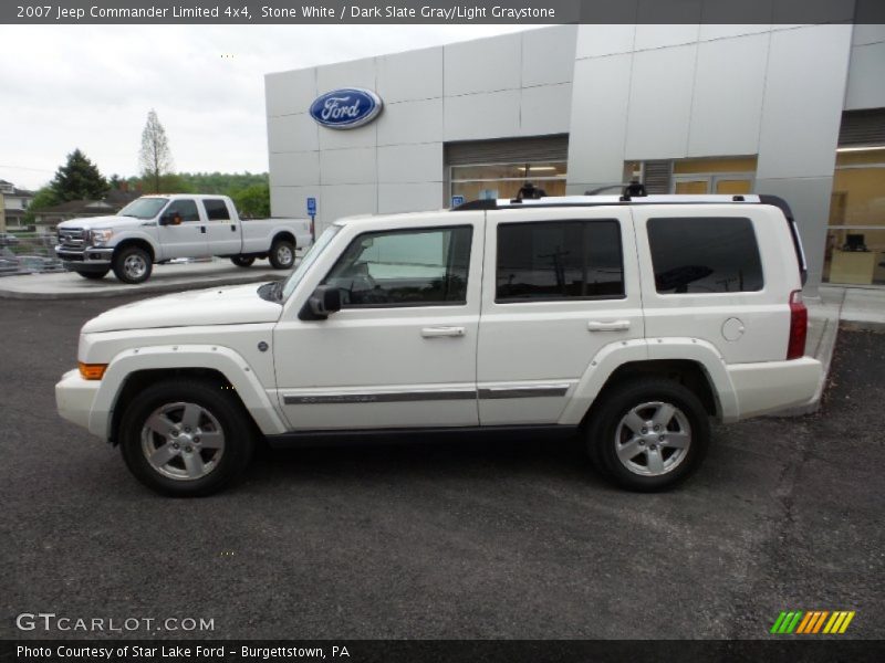 Stone White / Dark Slate Gray/Light Graystone 2007 Jeep Commander Limited 4x4