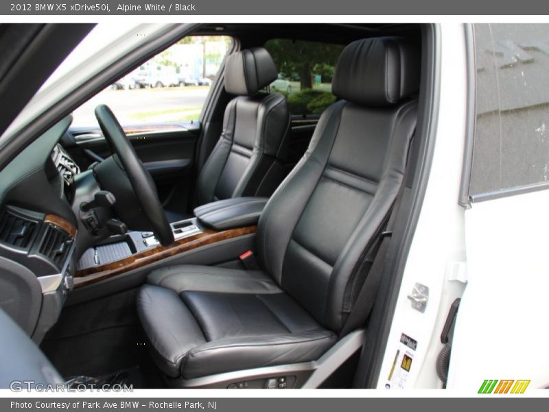 Alpine White / Black 2012 BMW X5 xDrive50i