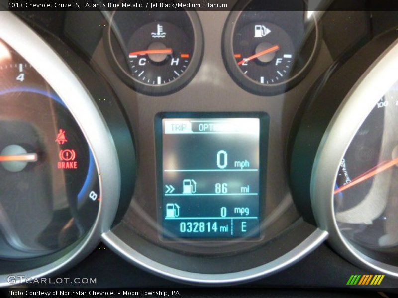 Atlantis Blue Metallic / Jet Black/Medium Titanium 2013 Chevrolet Cruze LS