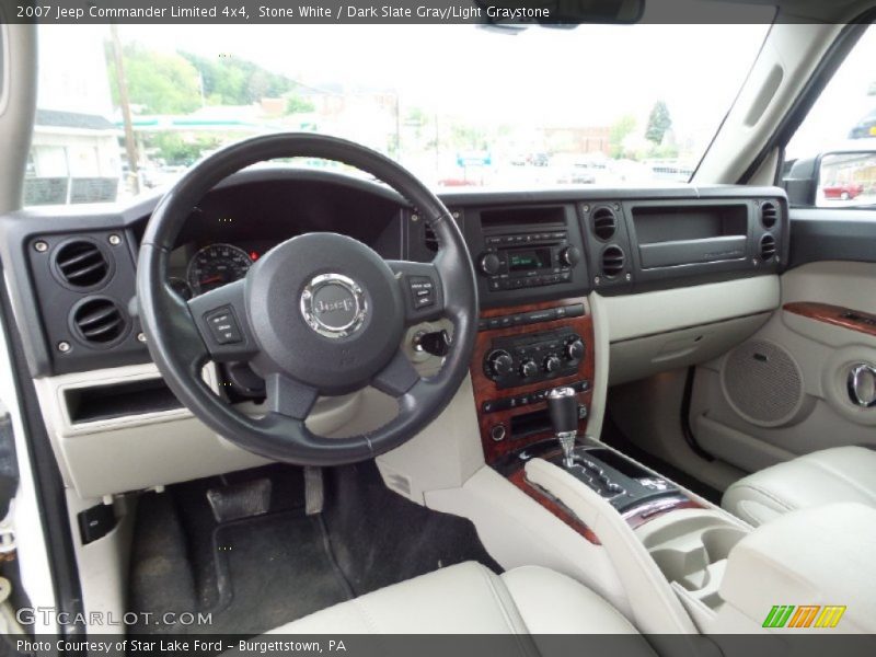 Stone White / Dark Slate Gray/Light Graystone 2007 Jeep Commander Limited 4x4