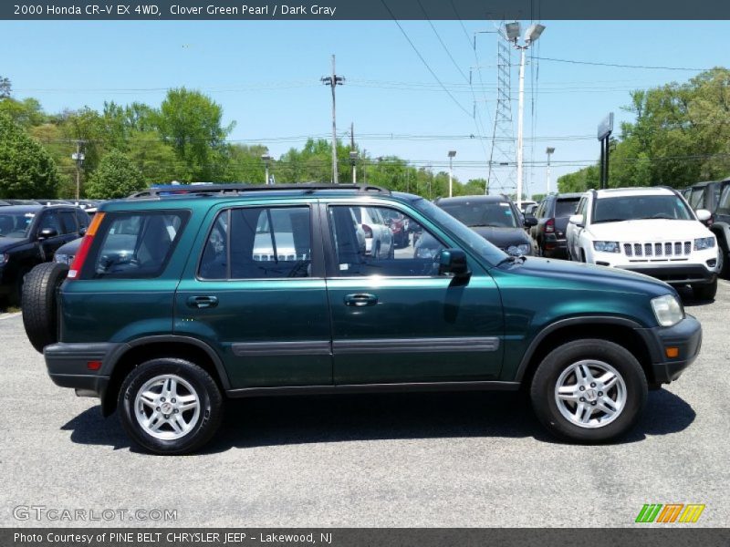Clover Green Pearl / Dark Gray 2000 Honda CR-V EX 4WD