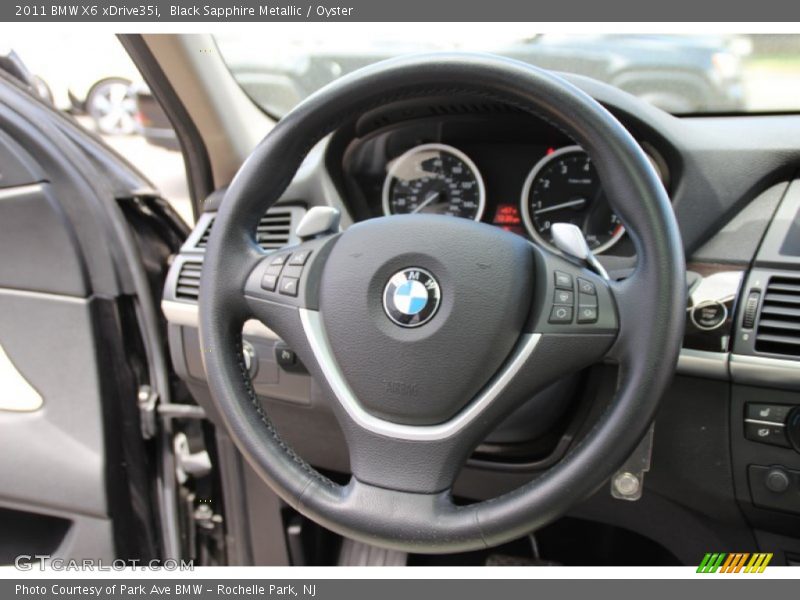 Black Sapphire Metallic / Oyster 2011 BMW X6 xDrive35i