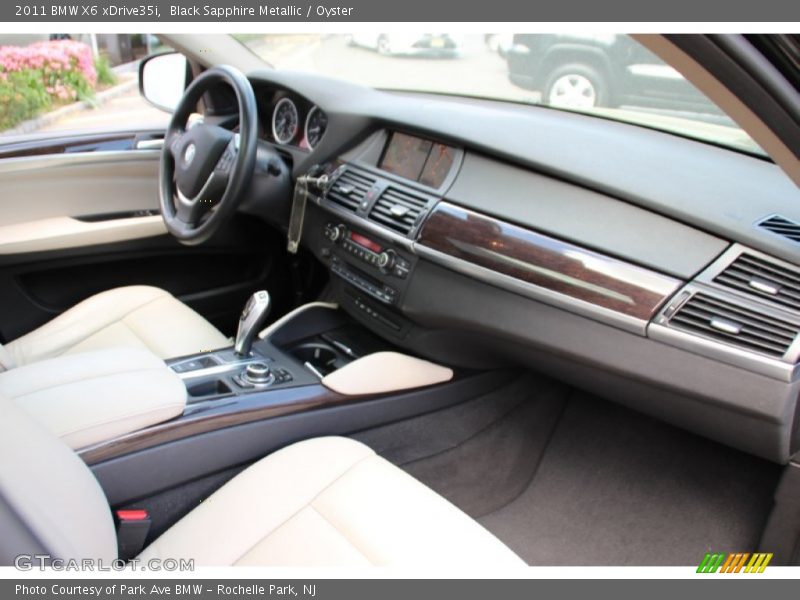 Black Sapphire Metallic / Oyster 2011 BMW X6 xDrive35i