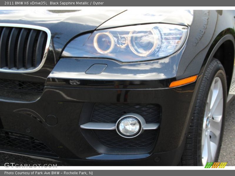 Black Sapphire Metallic / Oyster 2011 BMW X6 xDrive35i