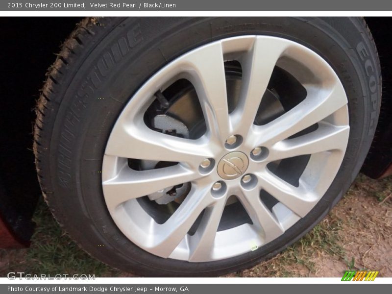 Velvet Red Pearl / Black/Linen 2015 Chrysler 200 Limited