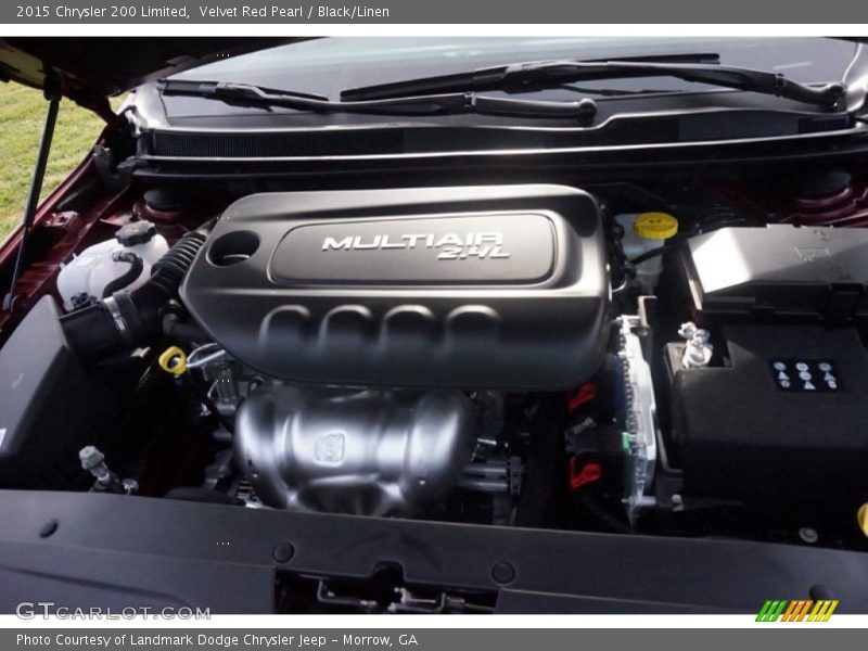 Velvet Red Pearl / Black/Linen 2015 Chrysler 200 Limited