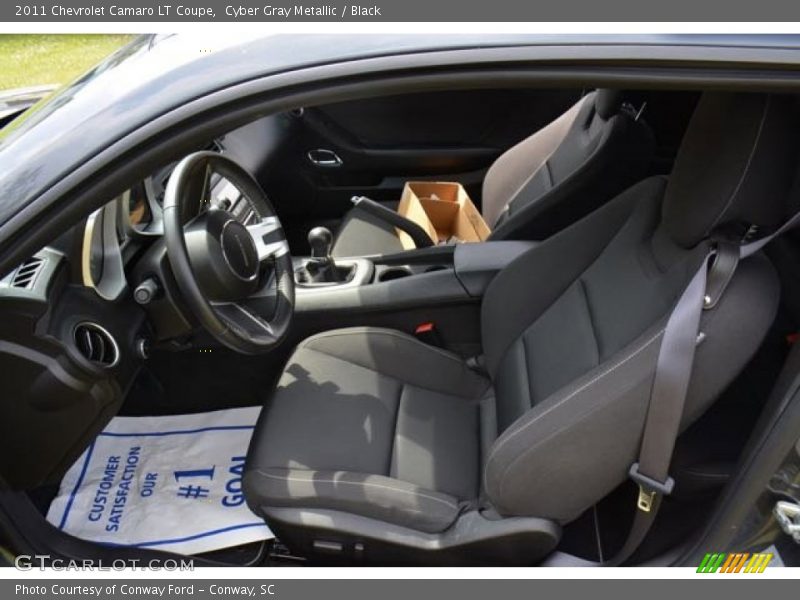 Cyber Gray Metallic / Black 2011 Chevrolet Camaro LT Coupe