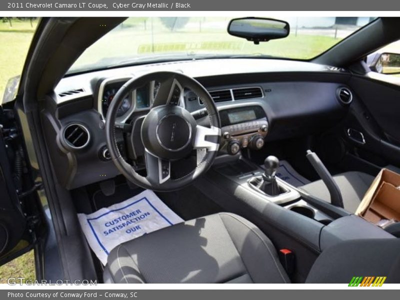 Cyber Gray Metallic / Black 2011 Chevrolet Camaro LT Coupe