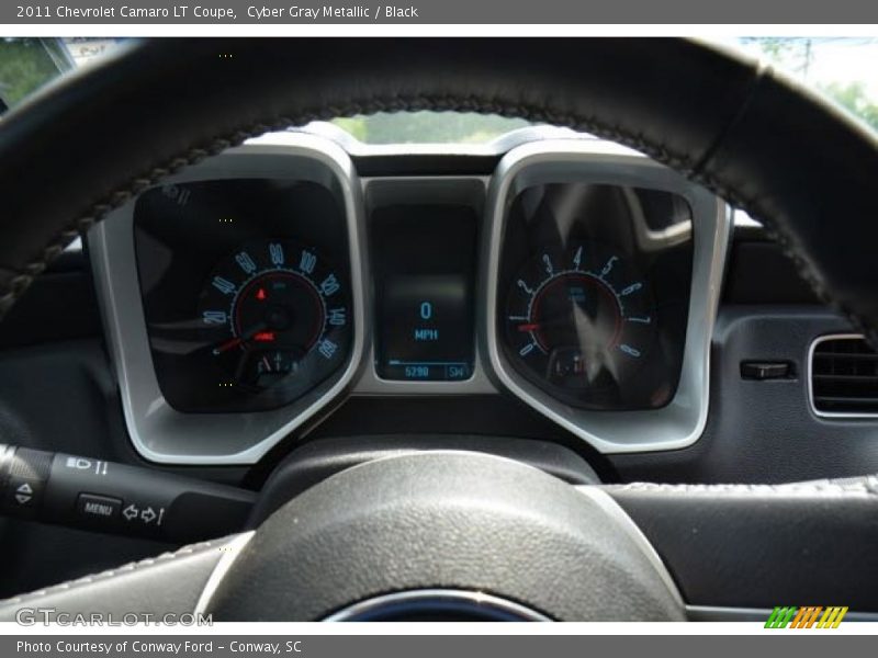 Cyber Gray Metallic / Black 2011 Chevrolet Camaro LT Coupe