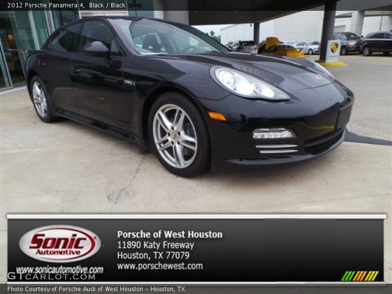 Black / Black 2012 Porsche Panamera 4