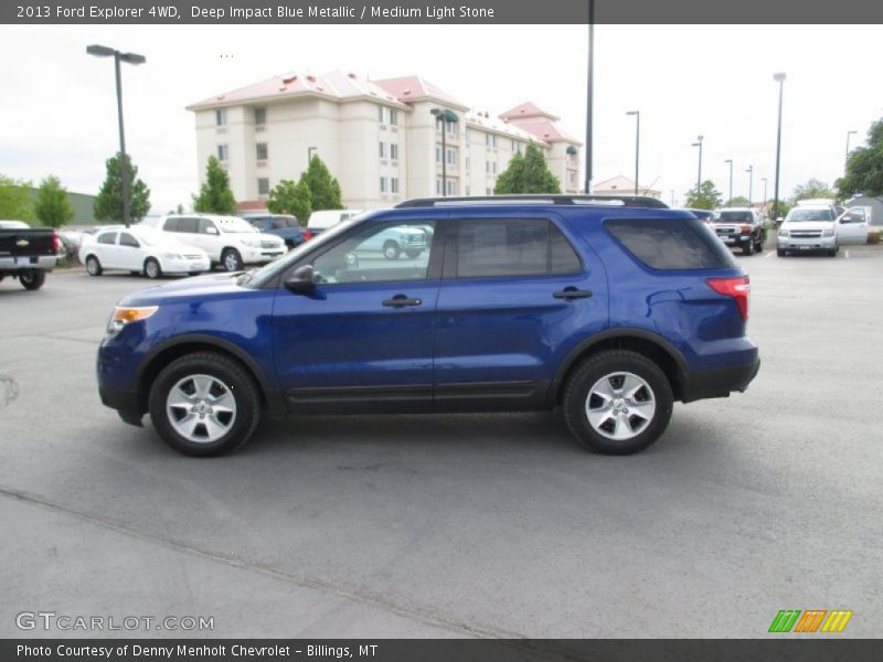 Deep Impact Blue Metallic / Medium Light Stone 2013 Ford Explorer 4WD