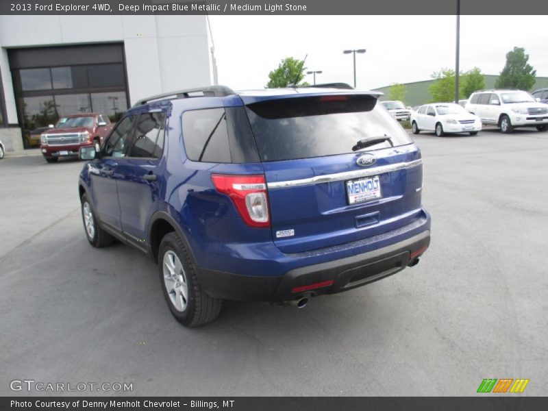 Deep Impact Blue Metallic / Medium Light Stone 2013 Ford Explorer 4WD