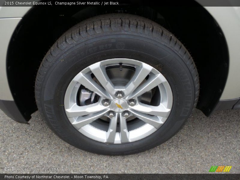 Champagne Silver Metallic / Jet Black 2015 Chevrolet Equinox LS