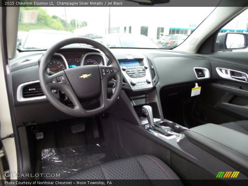 Champagne Silver Metallic / Jet Black 2015 Chevrolet Equinox LS