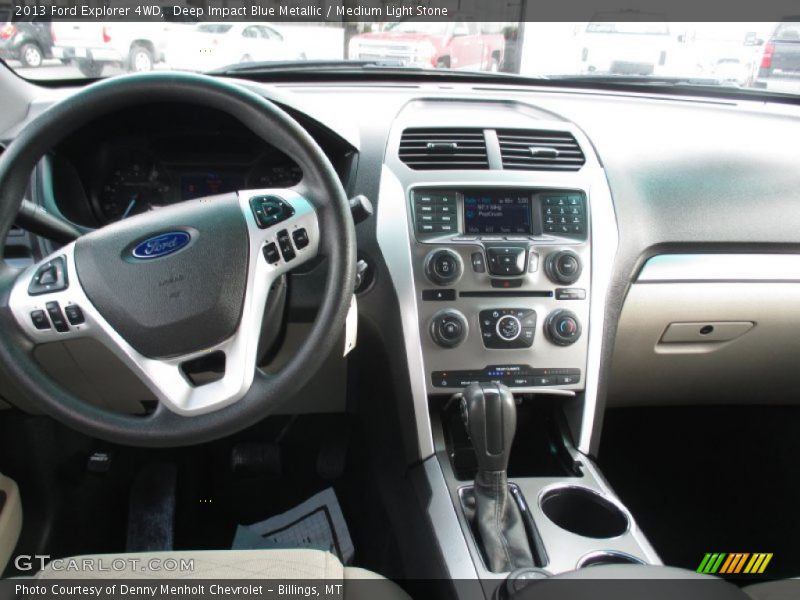 Deep Impact Blue Metallic / Medium Light Stone 2013 Ford Explorer 4WD