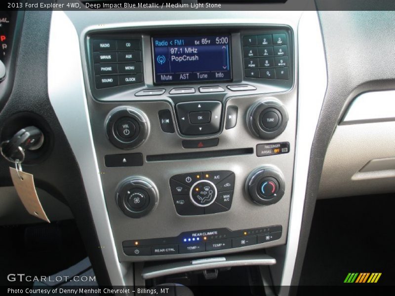 Deep Impact Blue Metallic / Medium Light Stone 2013 Ford Explorer 4WD
