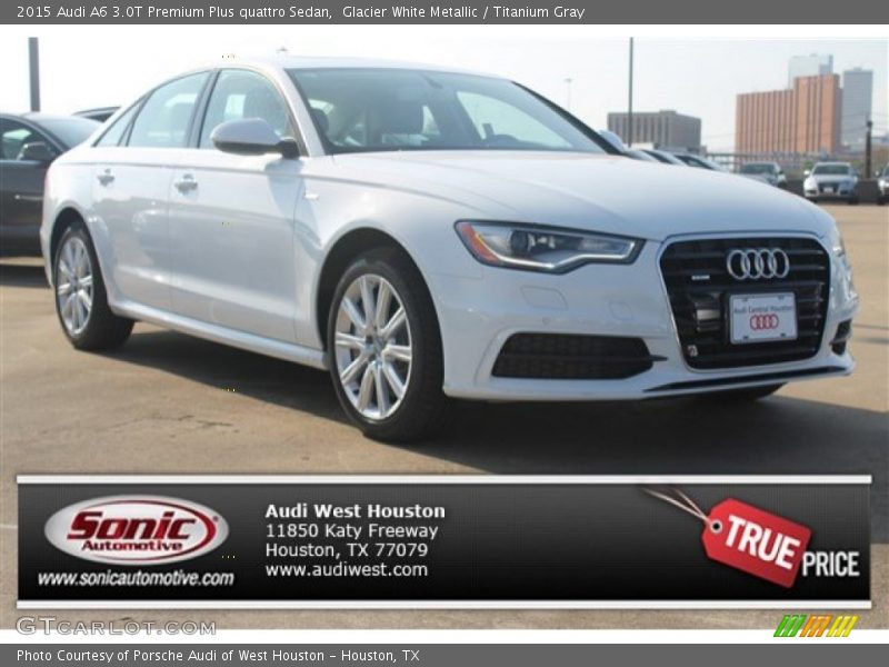 Glacier White Metallic / Titanium Gray 2015 Audi A6 3.0T Premium Plus quattro Sedan