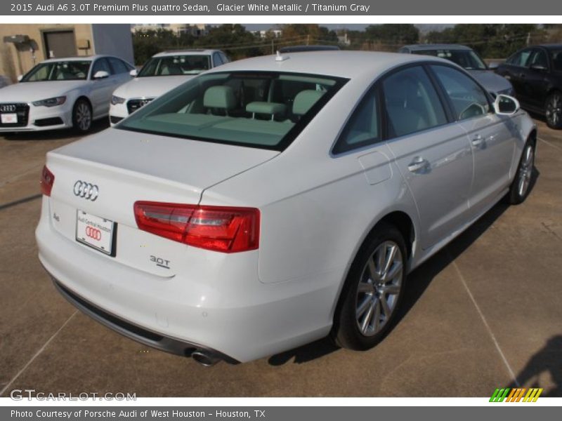 Glacier White Metallic / Titanium Gray 2015 Audi A6 3.0T Premium Plus quattro Sedan