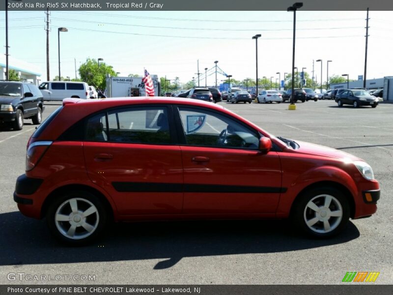 Tropical Red / Gray 2006 Kia Rio Rio5 SX Hatchback