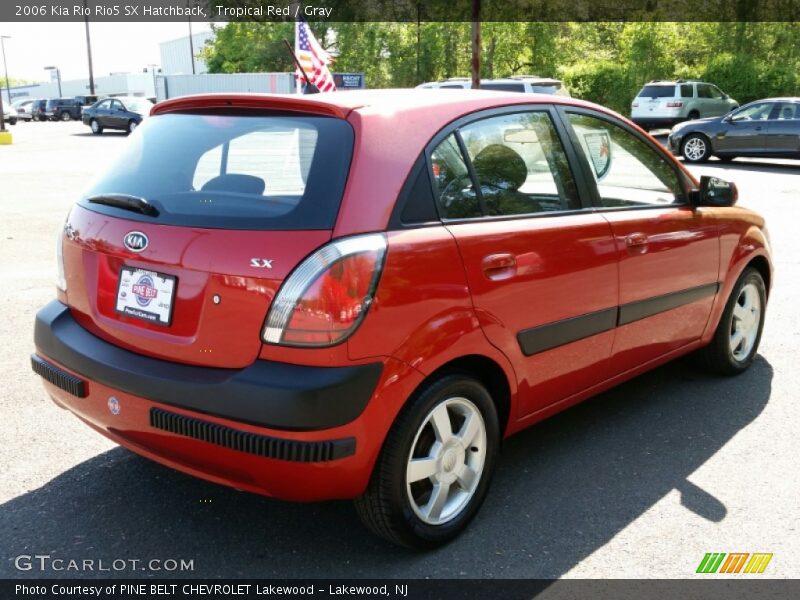 Tropical Red / Gray 2006 Kia Rio Rio5 SX Hatchback