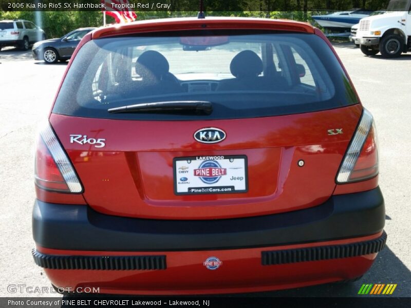 Tropical Red / Gray 2006 Kia Rio Rio5 SX Hatchback