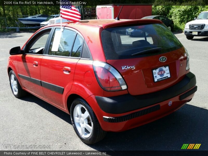 Tropical Red / Gray 2006 Kia Rio Rio5 SX Hatchback