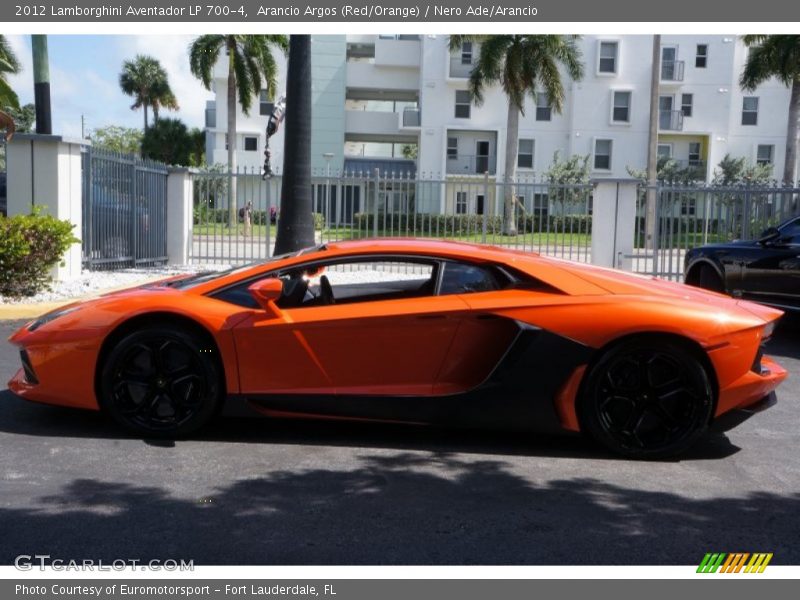 Arancio Argos (Red/Orange) / Nero Ade/Arancio 2012 Lamborghini Aventador LP 700-4