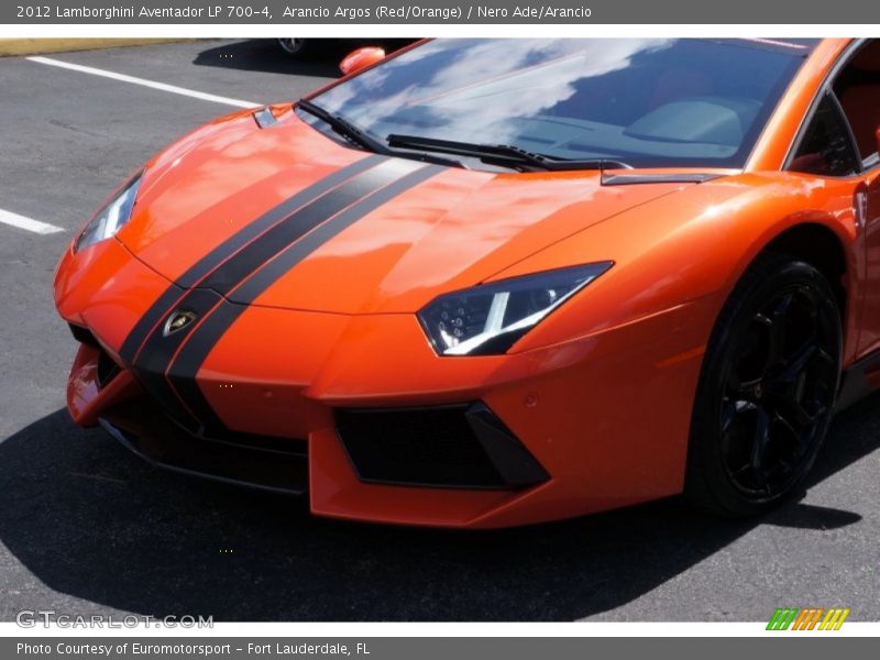 Arancio Argos (Red/Orange) / Nero Ade/Arancio 2012 Lamborghini Aventador LP 700-4