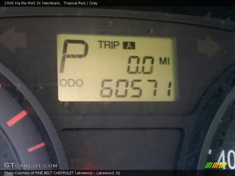 Tropical Red / Gray 2006 Kia Rio Rio5 SX Hatchback