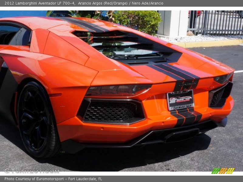 Arancio Argos (Red/Orange) / Nero Ade/Arancio 2012 Lamborghini Aventador LP 700-4