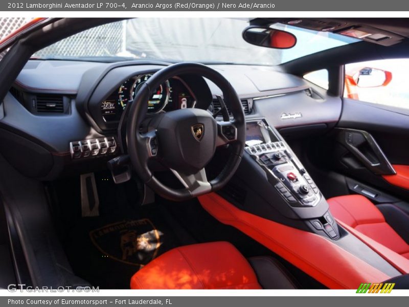 Arancio Argos (Red/Orange) / Nero Ade/Arancio 2012 Lamborghini Aventador LP 700-4