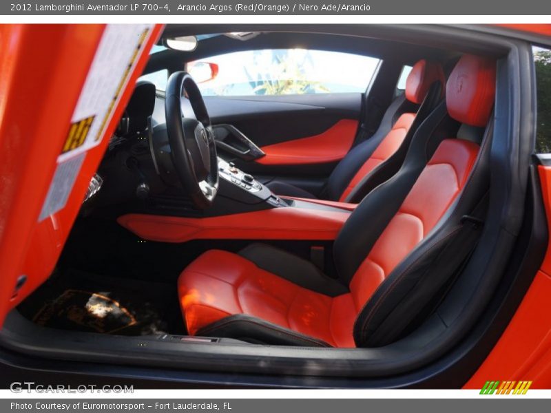 Arancio Argos (Red/Orange) / Nero Ade/Arancio 2012 Lamborghini Aventador LP 700-4