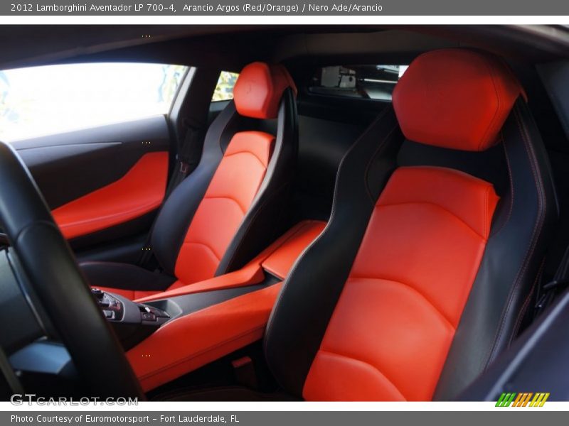 Arancio Argos (Red/Orange) / Nero Ade/Arancio 2012 Lamborghini Aventador LP 700-4