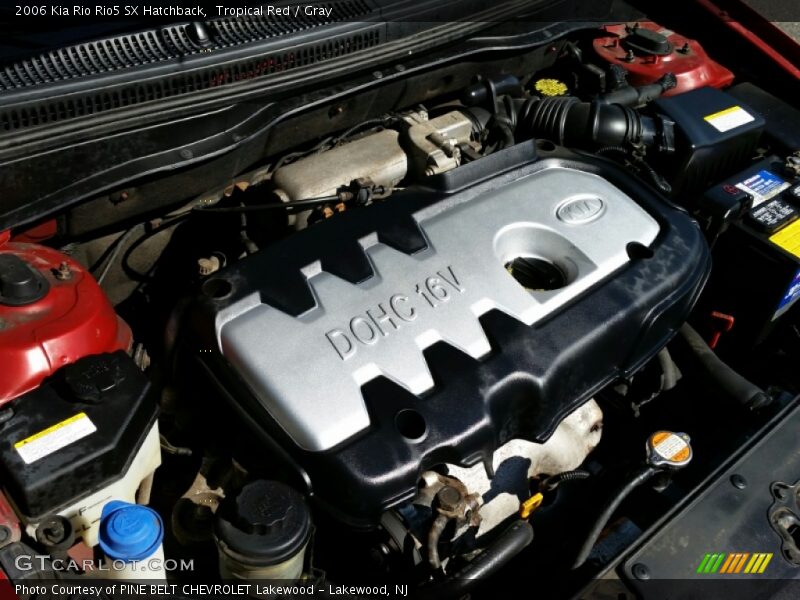 Tropical Red / Gray 2006 Kia Rio Rio5 SX Hatchback