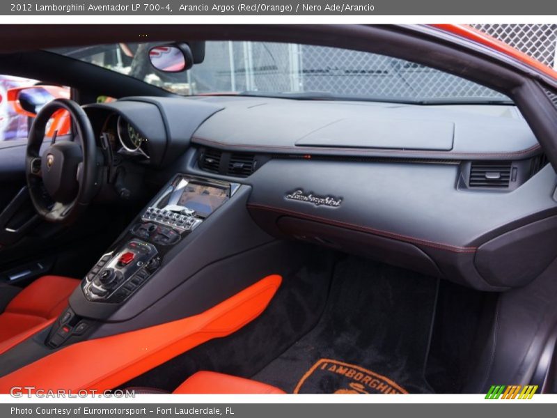 Arancio Argos (Red/Orange) / Nero Ade/Arancio 2012 Lamborghini Aventador LP 700-4
