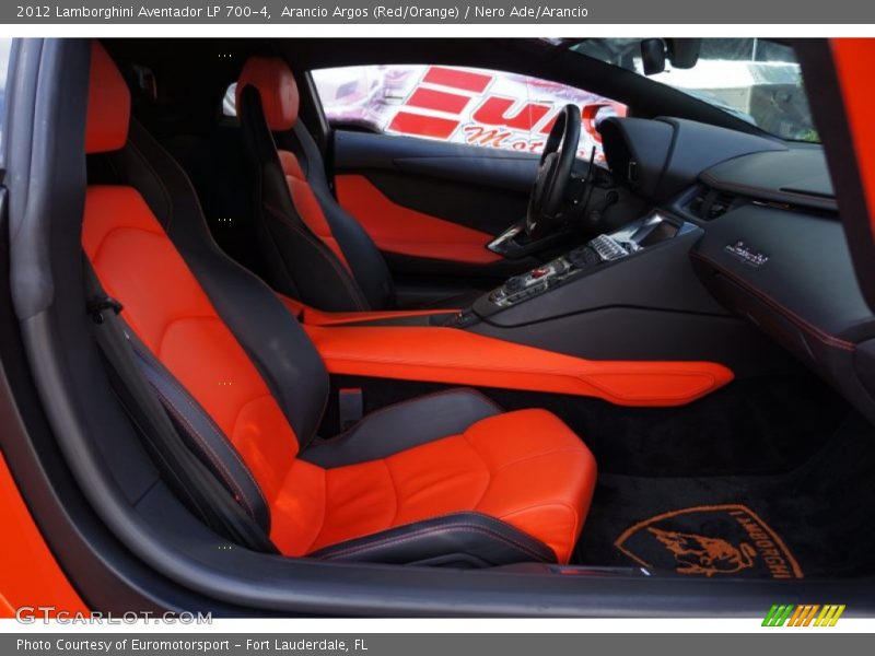 Arancio Argos (Red/Orange) / Nero Ade/Arancio 2012 Lamborghini Aventador LP 700-4