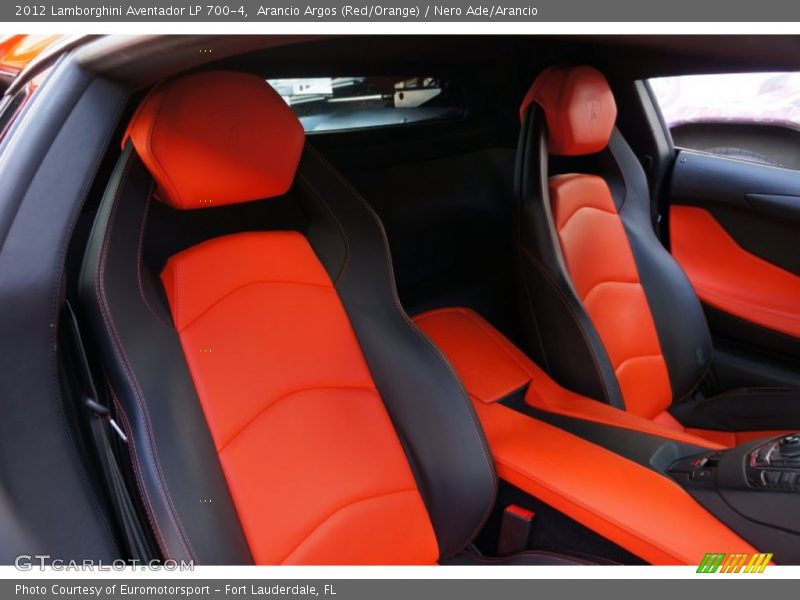 Arancio Argos (Red/Orange) / Nero Ade/Arancio 2012 Lamborghini Aventador LP 700-4